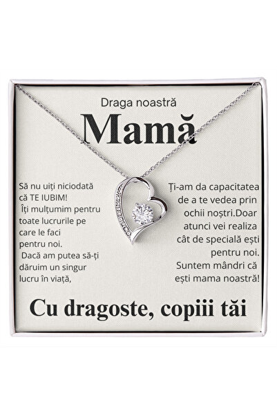 Bijuri Cadou Pentru mama mea draga - Colier inimă Love