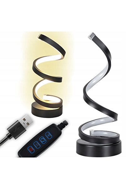 KESNUP Lampă de birou LED USB spiralată, reglabilă intensitate, 10cm x 25cm, ...