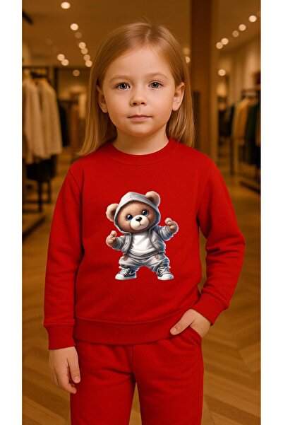 playwear سترة رياضية MANKEN AYI مطبوع للفتيات والأولاد برقبة دائرية3 4-5-6-7-...