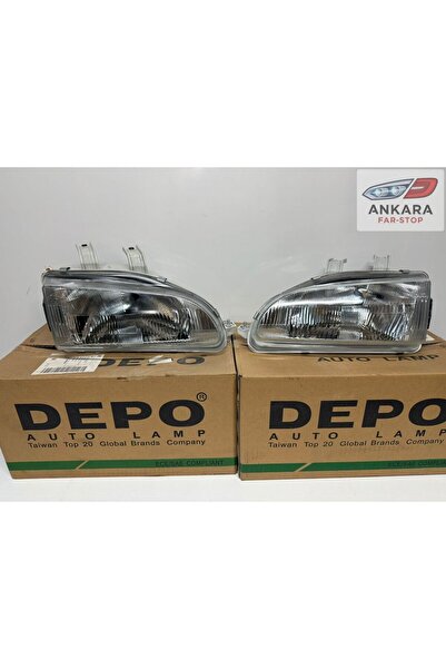 Depo HONDA CİVİC HATCHBACK 1992-1995 ÖN FAR LAMBASI SAĞ-SOL TAKIM (EG KASA HA...