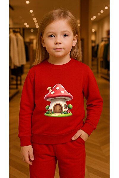 playwear Παιδικό Φούτερ Σετ Ρούχων MANTAR EV με στάμπα για κορίτσια και αγόρι...