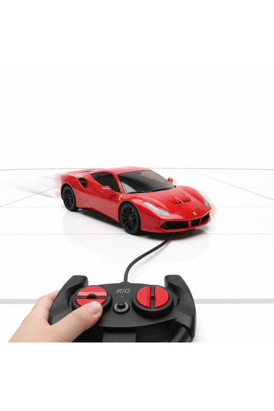 OEM RC (Radio Control) Race Car "Dream Car", Classic Model, Scale 1:24, Color Red