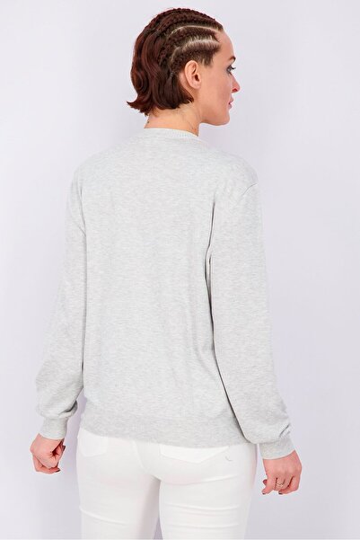 Tchibo Women Long Sleeve Cardigan, Grey Heather