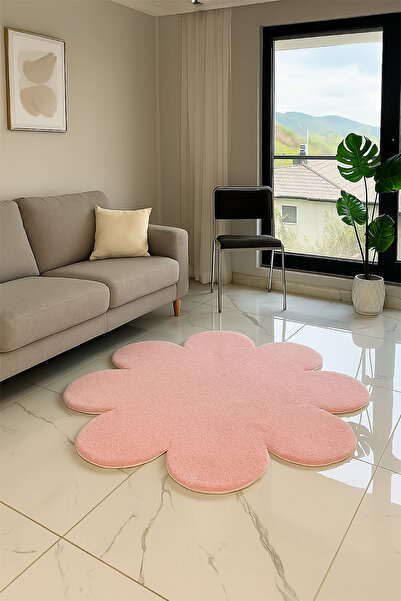 Loseppa Home Kaymaz Yıkanabilir Yumuşak Peluş Post Papatya Çiçek Modeli Çocuk...