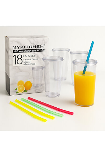 MYKİTCHENS Mykitchen 18 Piece Glass Set