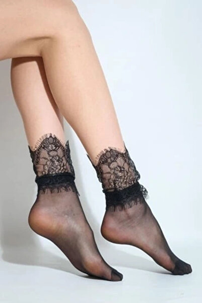 buHillco Daymod Lace Detailed Slyah Women's Socks