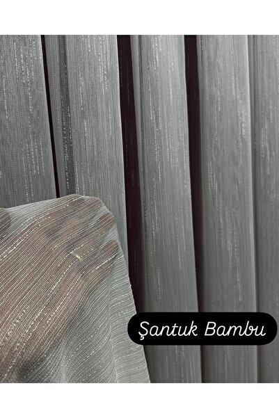 Storlant Shantuk Bamboo Heavy Weight 1/3 Pleated No-Iron Tulle Curtain |   Special Series Premium Slub Bamboo