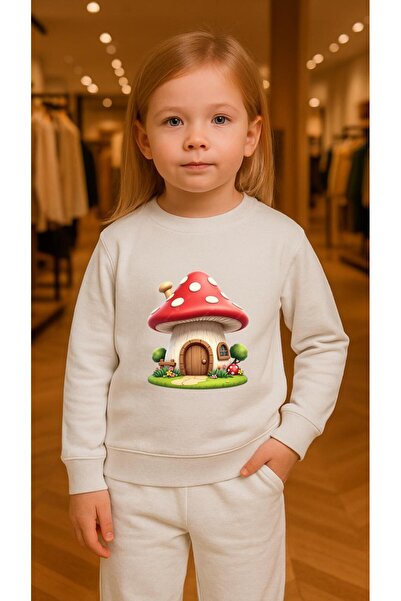 playwear Παιδικό Φούτερ Σετ Ρούχων MANTAR EV με στάμπα για κορίτσια και αγόρι...