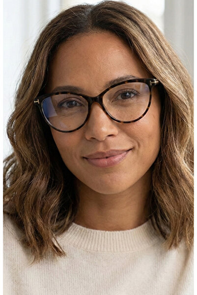 Kapin T Detaylı Leopar Cateye Mavi Işık Koruyucu Ekran Gözlüğü