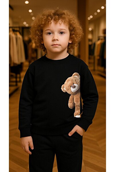 playwear Παιδικό Φούτερ Σετ με στάμπα HALF MOON για Κορίτσια και Αγόρια με λα...