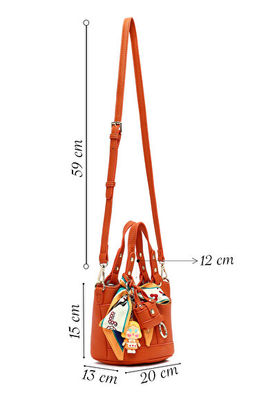 Derimod Women's Orange Long Strap Mini Shoulder Bag 25Wbd2744Ft
