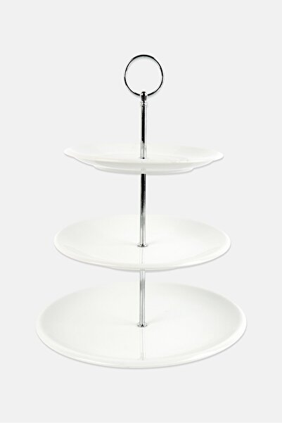 BIA Cordon Bleu 3 Pcs Solid Round Cake Stand Set, White