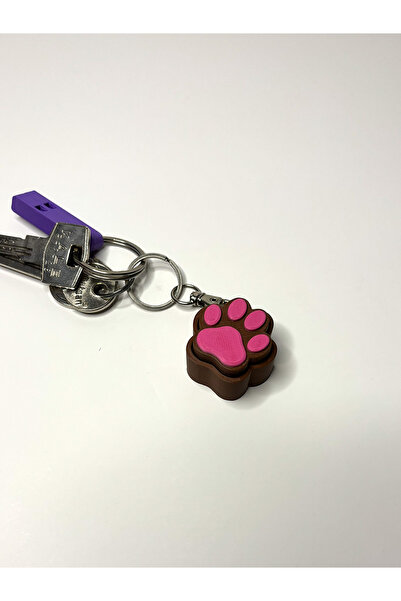 Gragold3Design Cute Paw Design Mechanical Switch Keychain – Satisfying Click Feeling