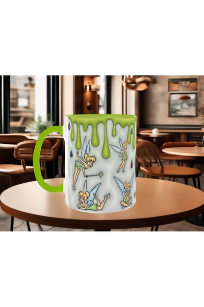 Mugs and love Tinker Bell baskı kaliteli porselen kupa