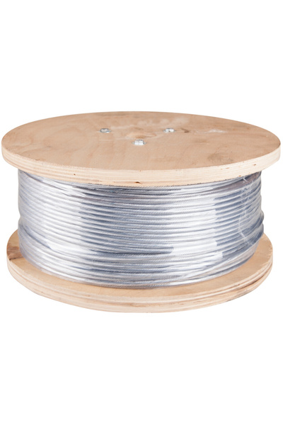 Evotools Cablu de oțel galvanizat plastifiat - 200 ml lățime 3-4,5 mm 200 m