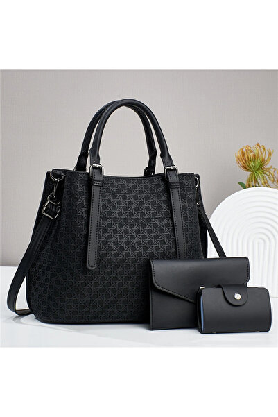 PandH Women's Bag Made of Ecological Leather 3 Pieces - Adelina