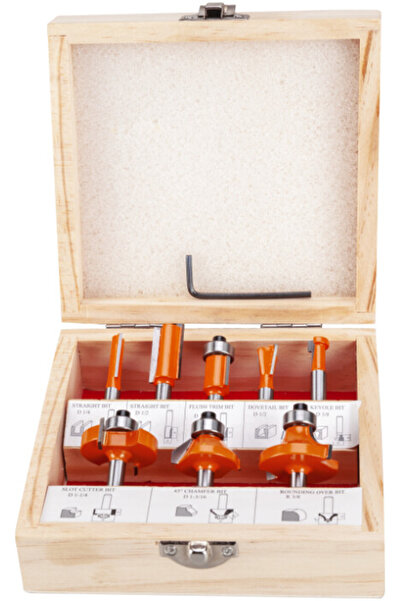 Evotools Freză pentru lemn 8 bucăți 8 buc/set 8