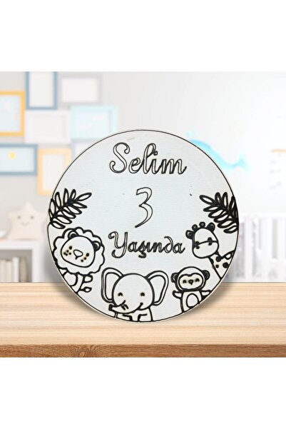 FOTO SHOP Kişiye Özel Bebek Magneti – Safari Konseptli 10'lu