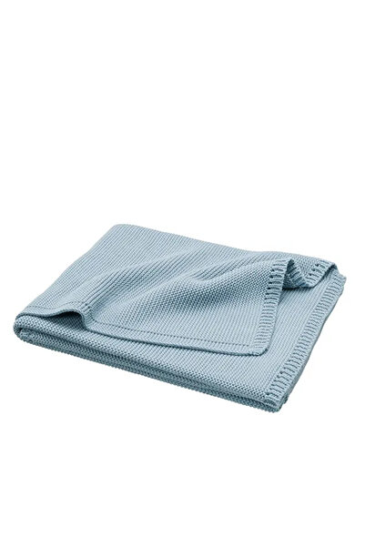 fresk Paturica bebe, Fresk, Bumbac , 80 x 100 cm, Albastru deschis