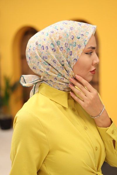 Silk Home SOFT PAMUK KÜÇÜK ÇİÇEKLİ EŞARP - 73030-95