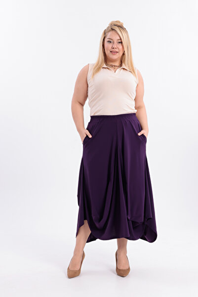 HELVEYS Special Design Modern Cut Pocketed Stretch Fabric Flexible Sendy Large Size Baggy Pants 5033