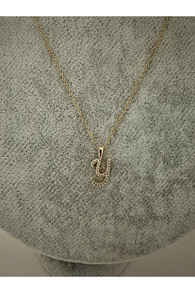 Elfida Shop Steel Y Letter Stone Necklace