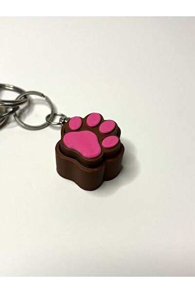 Gragold3Design Cute Paw Design Mechanical Switch Keychain – Satisfying Click Feeling