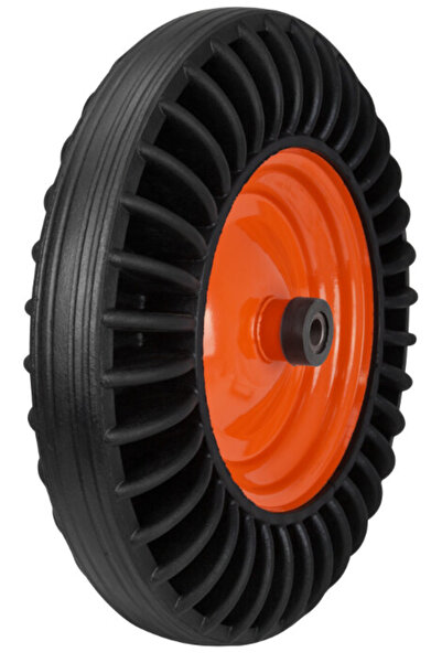 EvoTools Professional Roată din cauciuc solid cu jantă metalică - Tip P 4.00-...