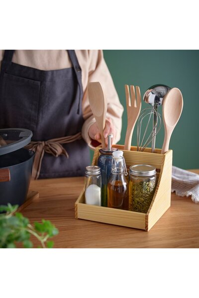 Generic Kitchen countertop organiser, wood, 20 x 18 x 16 cm
