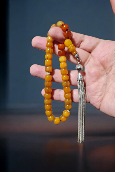 Budakoğulları 23 Gram Habbeden Yapılmış Osmanlı Faturan Sıkma Kehribar 1000 A...