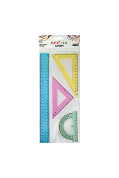BEESTAR 30 cm Cetvel 4'lü Çizim Seti