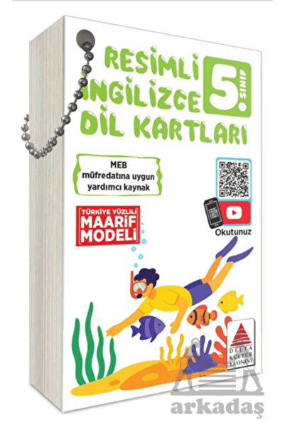 Delta Kültür Yayınevi 5. Sınıf Resimli İngilizce Dil Kartları