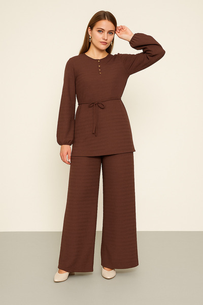 JADİYA Bürümcük tunic pant set