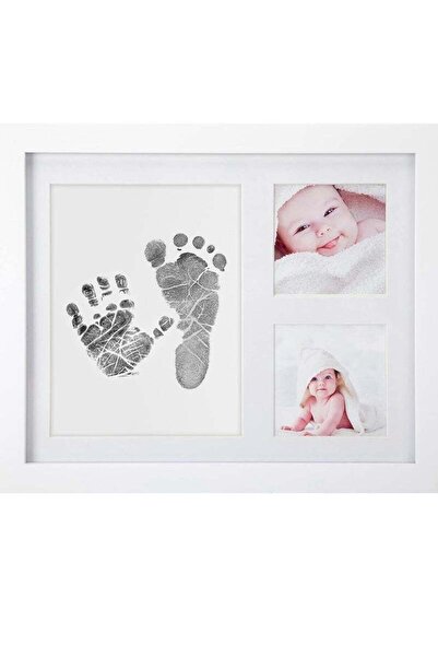 Arabest Baby Handprint Frame, Baby-safe Ink Pad or a No-bake Clay Handprint Mould Kit
