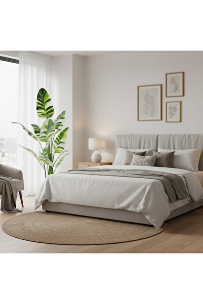 sharpdo 220cm White-Variegated Traveler's Palm Artificial Plant (12 Leaves)