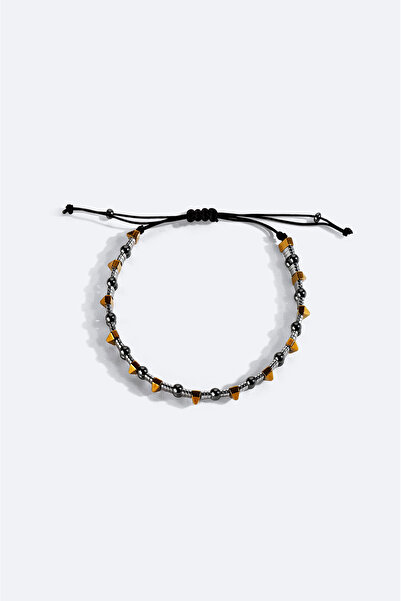 Avva Men's Silver Color Stone Bracelet B009610