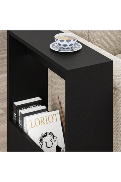 Gogoya Multifunctional Side Table with Magazine Rack 55x20x60 cm | Living Room Bedroom Balcony Small