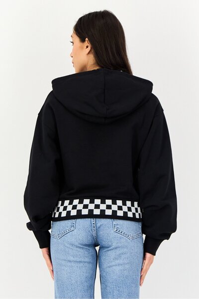 Vans Women Sportswear Fit Long Sleeve Outdoor Hoodies, Black