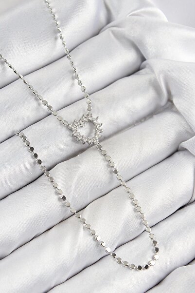cleovibe قلادة فضية بتفاصيل من اللؤلؤ والزركون – ناعمة ومتألقة (5)