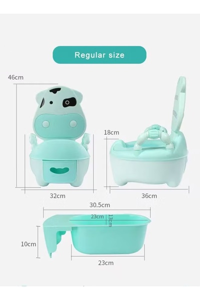 Generic Baby Potty Toilet Potty Training Seat with Handle Potty Chair with High Back Support Splash Guard