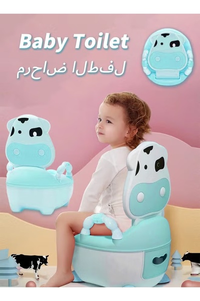 Generic Baby Potty Toilet Potty Training Seat with Handle Potty Chair with High Back Support Splash Guard