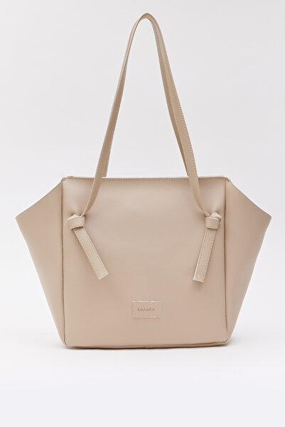 Shanta Geantă de umăr pentru femei Mink D44, cu detaliu de prindere cu curea ...