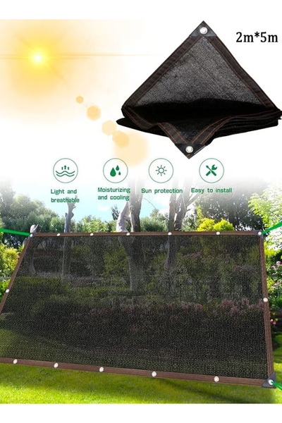 Generic Waterproof Fabric Sunshade Net - Six-Line Reinforced Edged Perforated Balcony Sun Protection Net