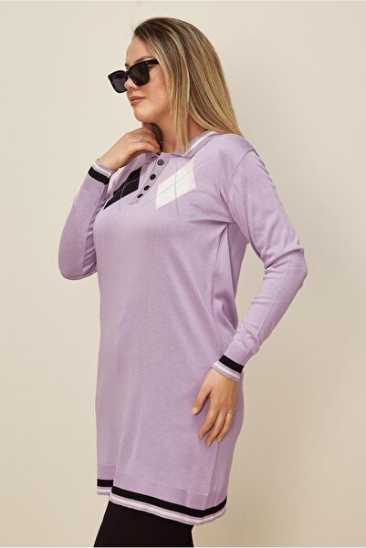 TRENDTESETTÜR ΓΥΝΑΙΚΕΙΟ ΜΩΒ (ΛΙΛΑ) ΠΛΕΚΤΟ ΜΕ ΣΧΕΔΙΟ ΜΠΑΚΛΑΒΑ ΤΟΥΝΙΚ T 42109