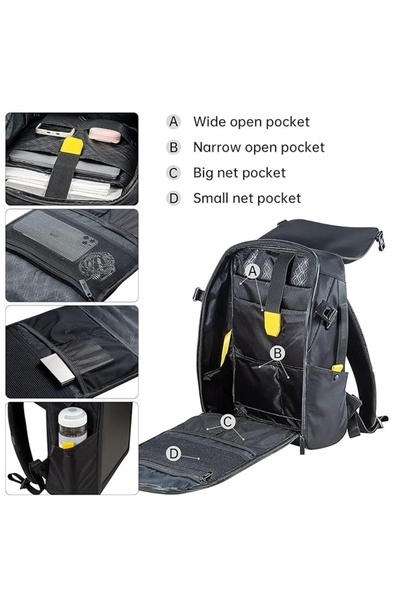 Generic Smart LED Backpack Pixel Art Display App Control 15 Inch Laptop Bag School College Rucksack