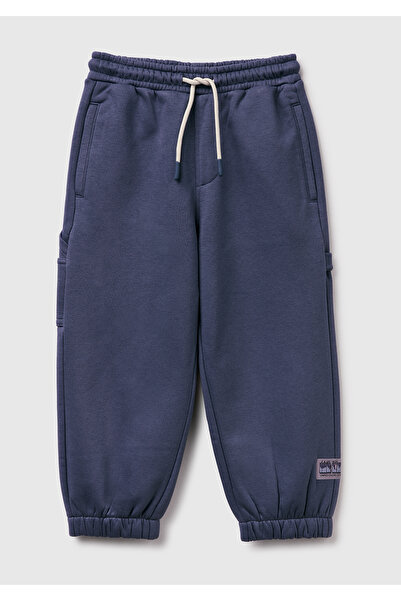 United Colors of Benetton Αγόρια Φούτερ με λεπτομέρεια με λογότυπο σε σκούρο ...