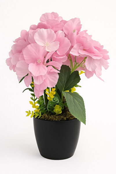 Soft Pink Hydrangea Touch – Pembe Ortanca Aranjmanı