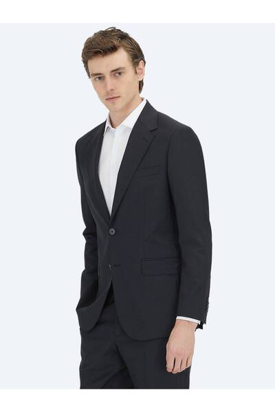 Kip Black Micro Wool Blend Suit