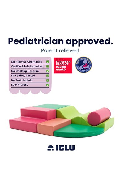 IGLU Soft Play Set de joaca Explorer - Pink / Green
