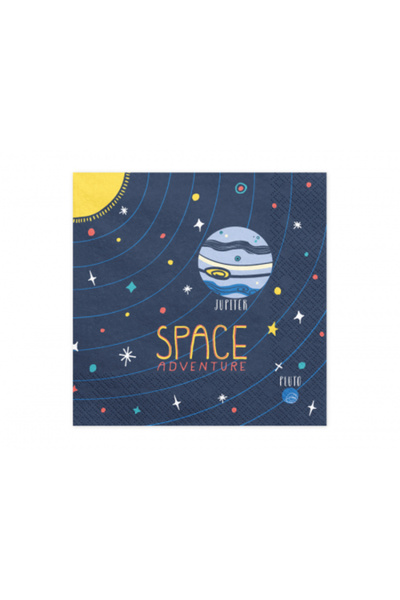 Partydeco Set of 4 Space Candles, 2-3 cm